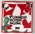 Distintivo CoBras – 9 Congresso Escoteiro Nacional 2003